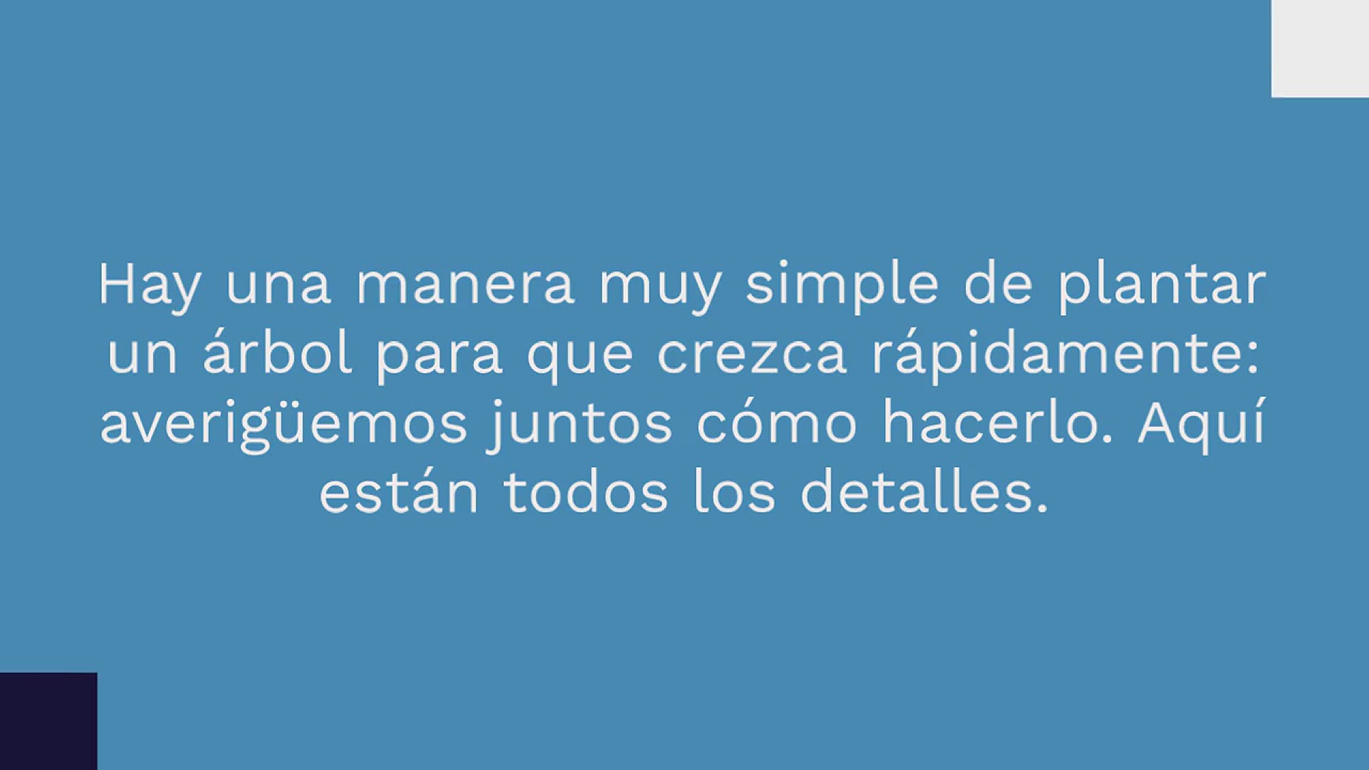 Video thumbnail for Árbol, cómo plantarlo para que crezca 3 veces más rápido