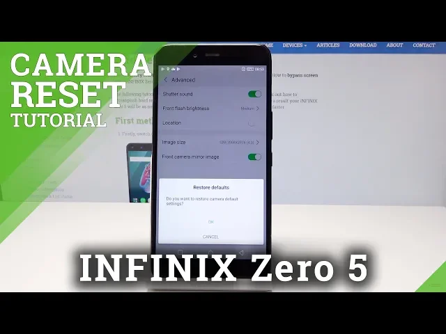 Video thumbnail for How to Reset Camera in INFINIX Zero 5 - Restore Camera Settings