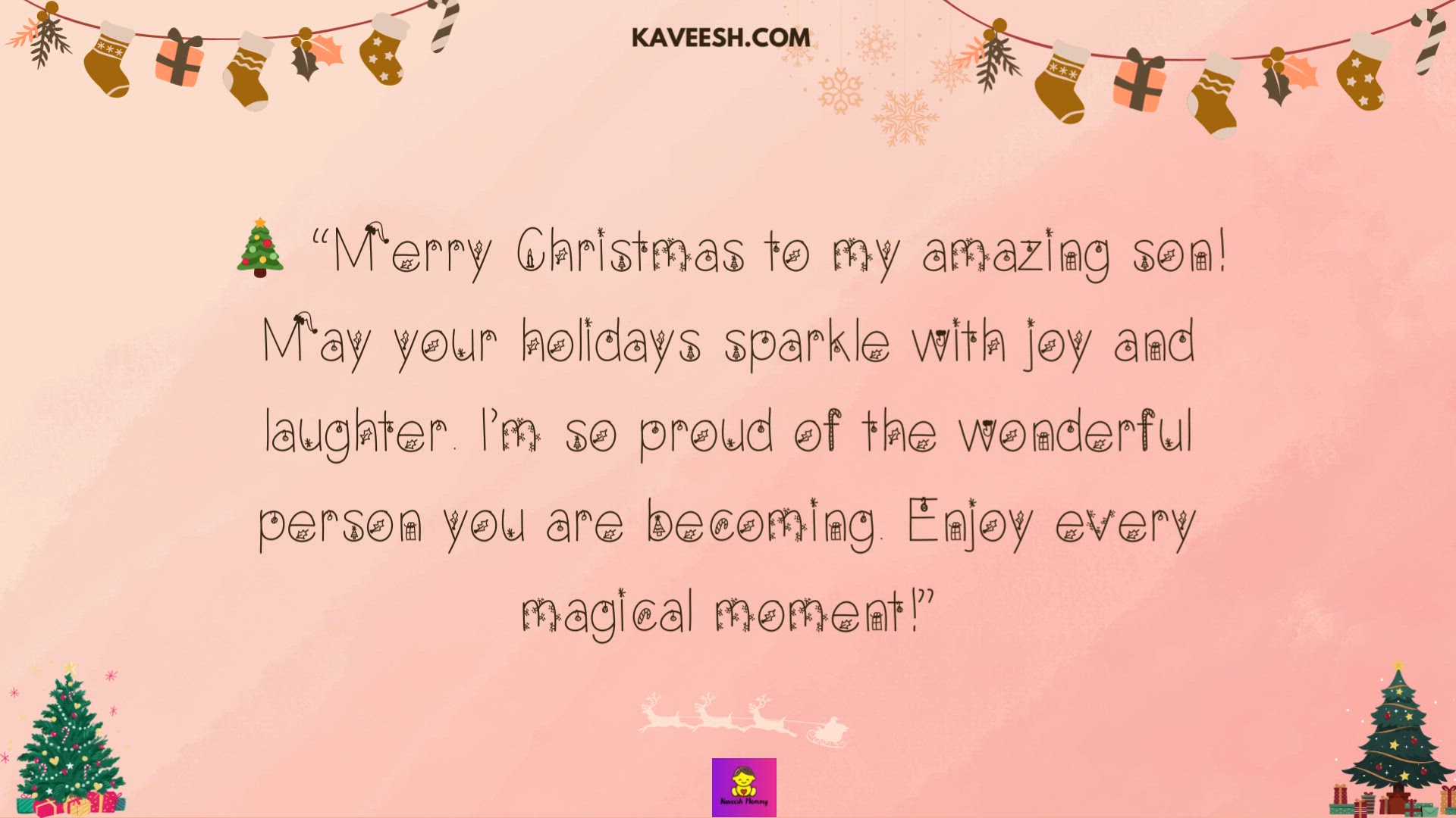 'Video thumbnail for christmas wishes for son'
