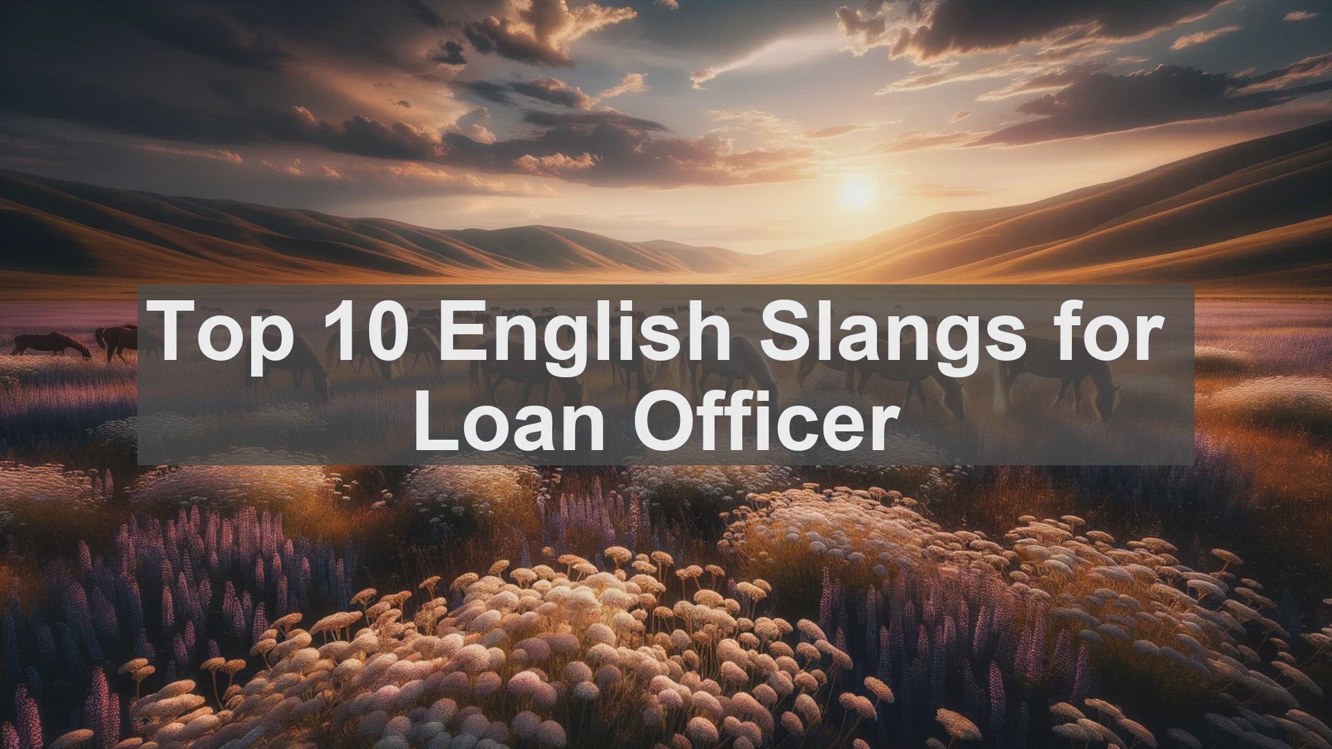 'Video thumbnail for Top 10 English Slangs for Loan Officer'