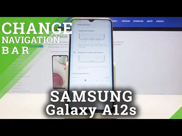 Video thumbnail for How to Set Up Gestures Navigation Bar on SAMSUNG Galaxy A12s