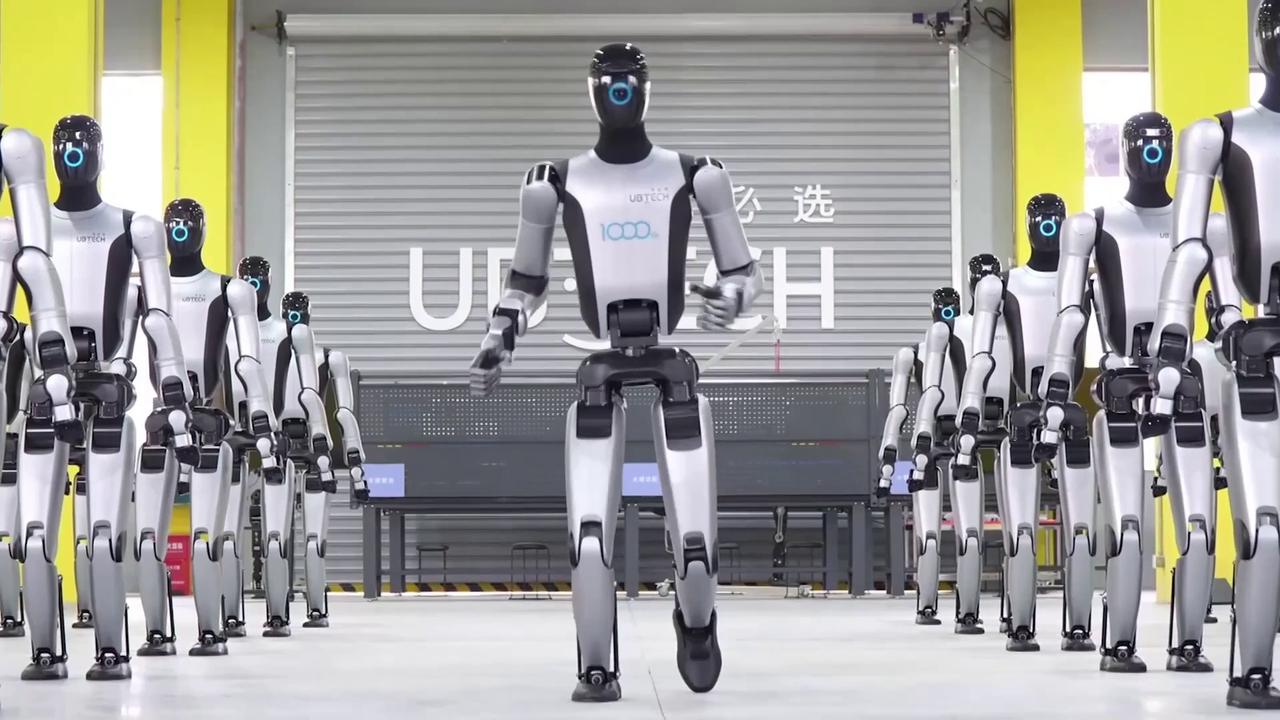 Video thumbnail for China: Humanoid Robot Mass-Production Plant Opens in Liuzhou.