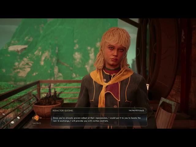 Video thumbnail for The Outer Worlds 2 - In Pursuit of Purloined Propaganda: Find & Talk To Redactor Quesnel (Give Item)