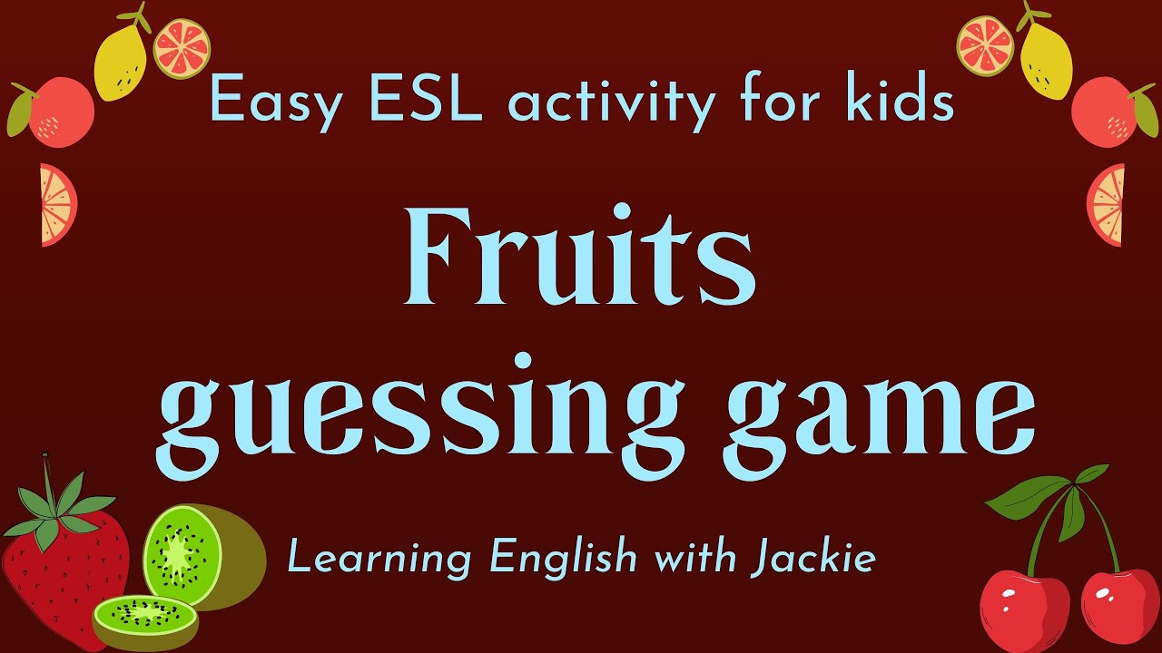 Fruits guessing game in English for kids | F... | Open Video