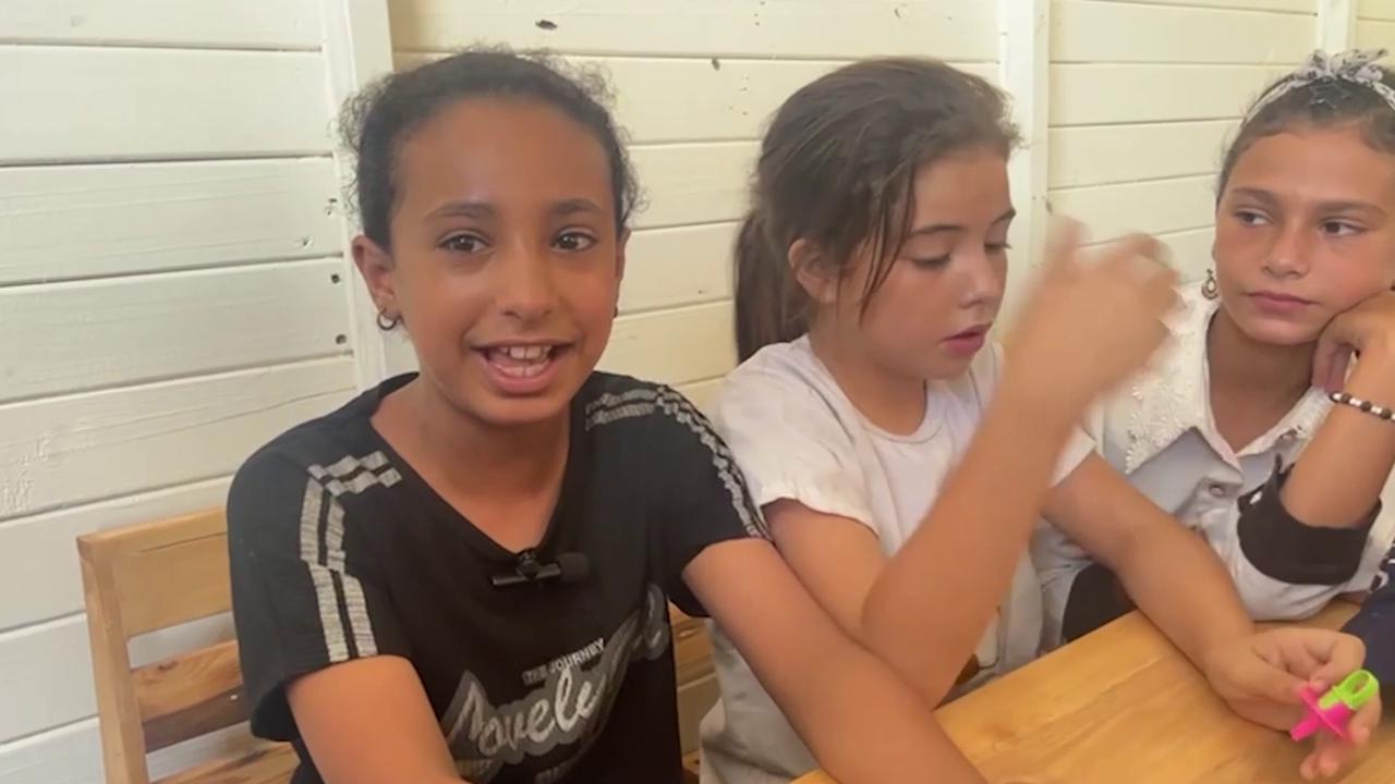 Video thumbnail for Palestine: First wooden school in war-torn Gaza brings children back to learning.