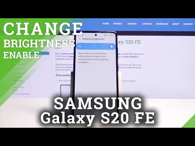 Video thumbnail for How to Enable Auto-Brightness on SAMSUNG Galaxy S20 FE 5G – Display Settings