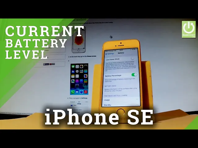 Video thumbnail for Battery Percentage APPLE iPhone SE - Monitor the Level of Battery