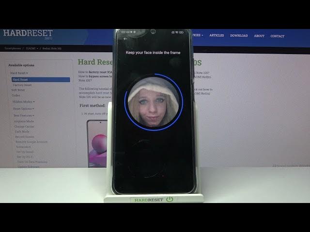 Video thumbnail for How to Set Up Face Unlock on XIAOMI REDMI NOTE 10S – Add Face Recognition