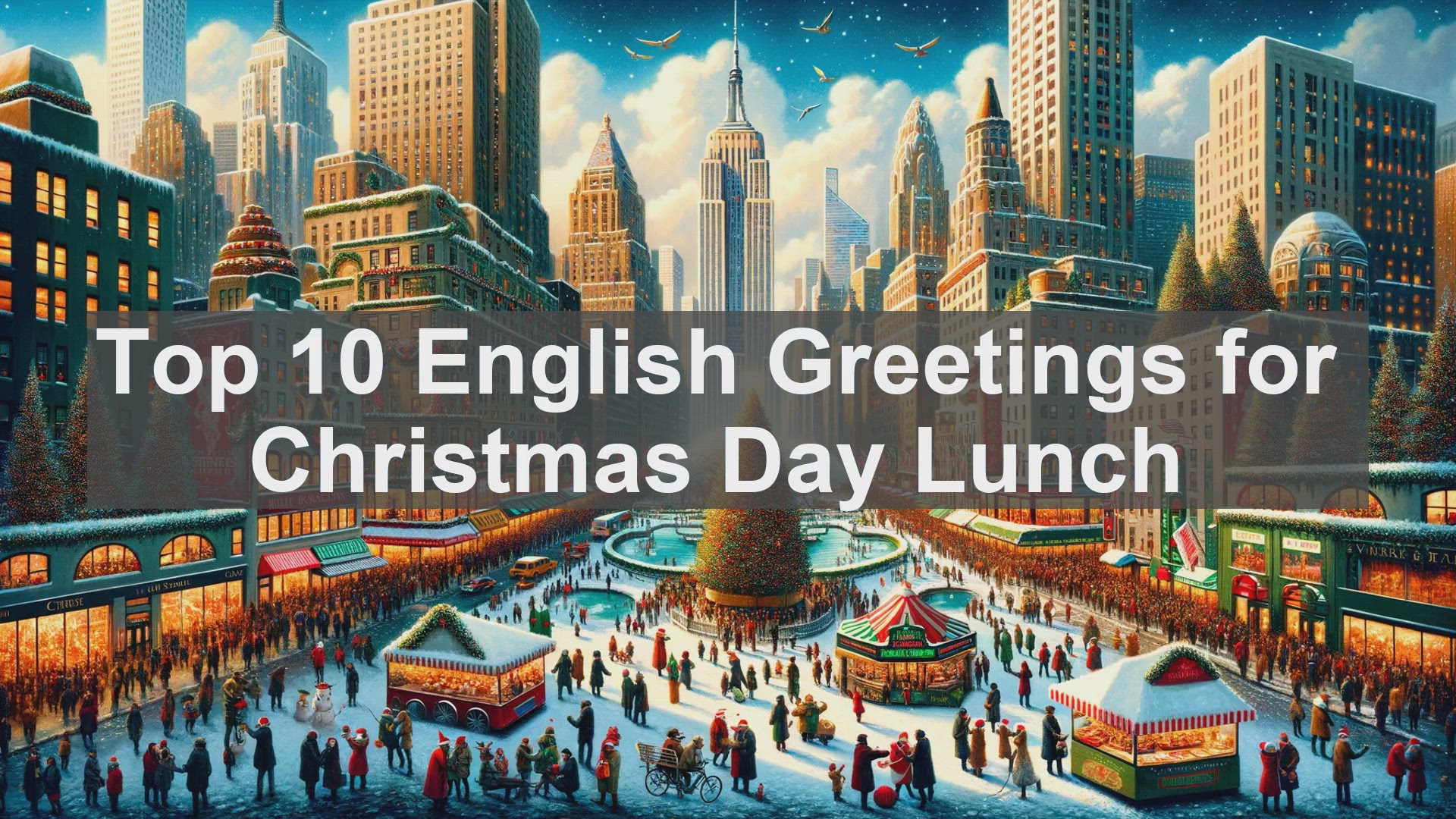 'Video thumbnail for Top 10 English Greetings for Christmas Day Lunch'