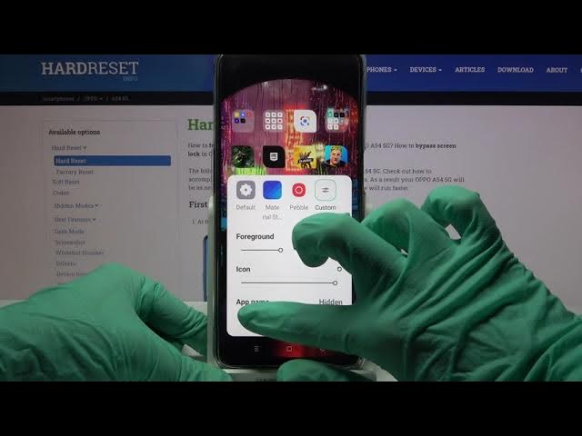 Video thumbnail for How to Pick Different Icons Style in Oppo A54 5G - Change Icon Style