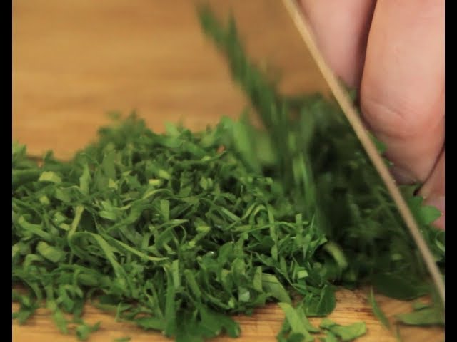 Video thumbnail for How to Chop Parsley & Basil | Byron Talbott