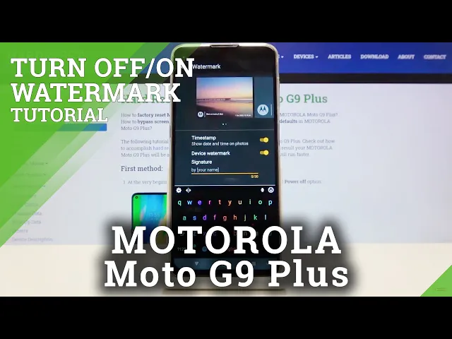 Video thumbnail for How to Add Watermark to Photos in Motorola Moto G9 Plus - Manage Watermarks