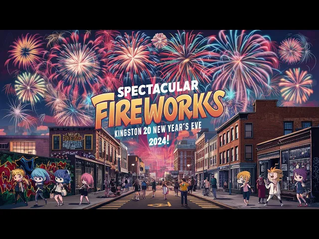 Video thumbnail for Spectacular Fireworks: Kingston 20 New Year's Eve 2024!