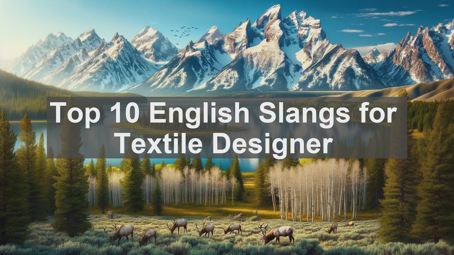 'Video thumbnail for Top 10 English Slangs for Textile Designer'