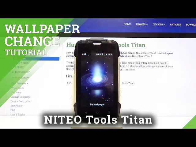Video thumbnail for How to Change Wallpaper on Niteo Tools Titan – Set a New Wallpaper
