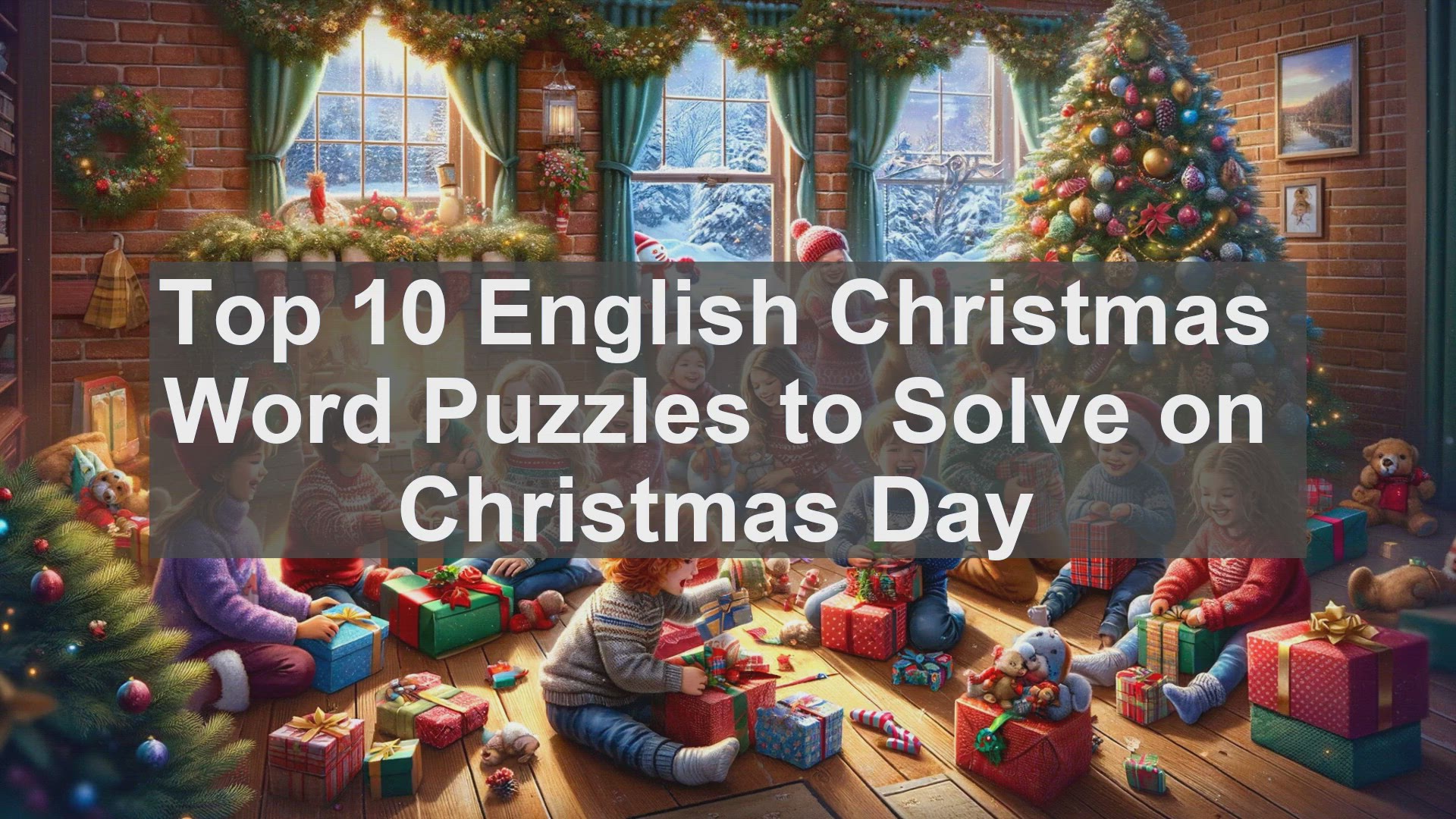 'Video thumbnail for Top 10 English Christmas Word Puzzles to Solve on Christmas Day'