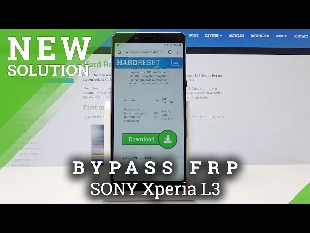 Video thumbnail for SONY Xperia L3 Bypass Google Veririfaction / Unlock Google Protection / Remove FRP