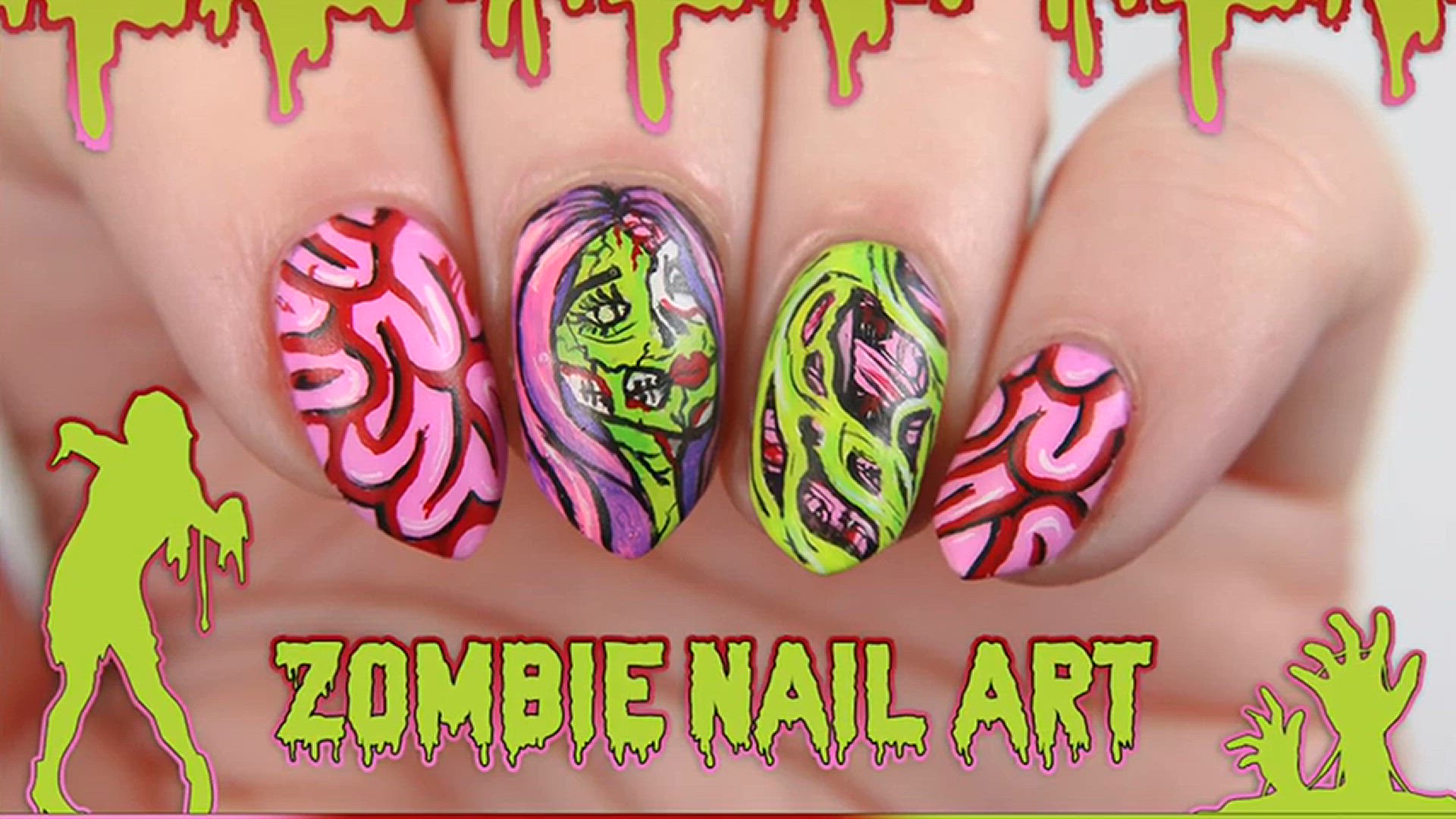 Video thumbnail for Zombie - Nail Art