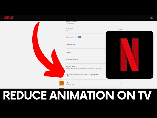 Video thumbnail for How to Reduce Netflix TV Animation Effects? #netflix