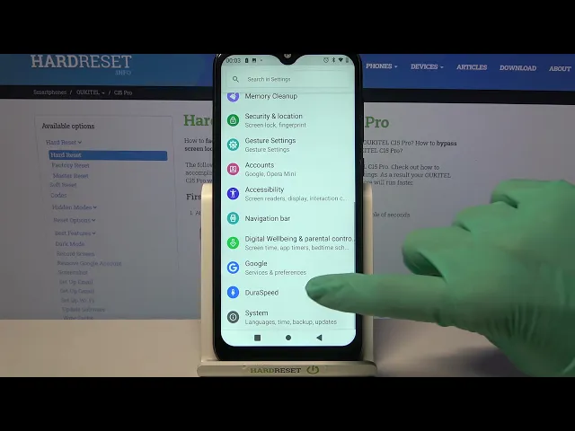 Video thumbnail for Display Customizations on OUKITEL C15 Pro – Activate High Contrast Text
