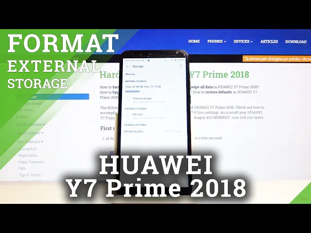 Video thumbnail for How to Format SD Card in HUAWEI Y7 Prime 2018 – Refresh Memory Card