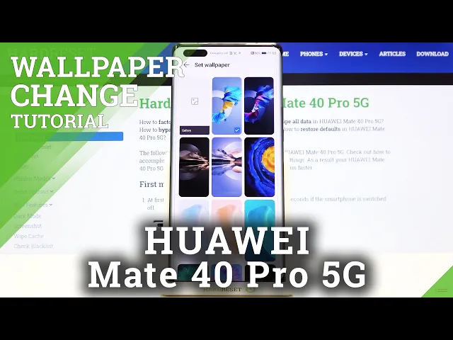 Video thumbnail for How to Change Wallpaper on HUAWEI Mate 40 Pro – Set a New Wallpaper
