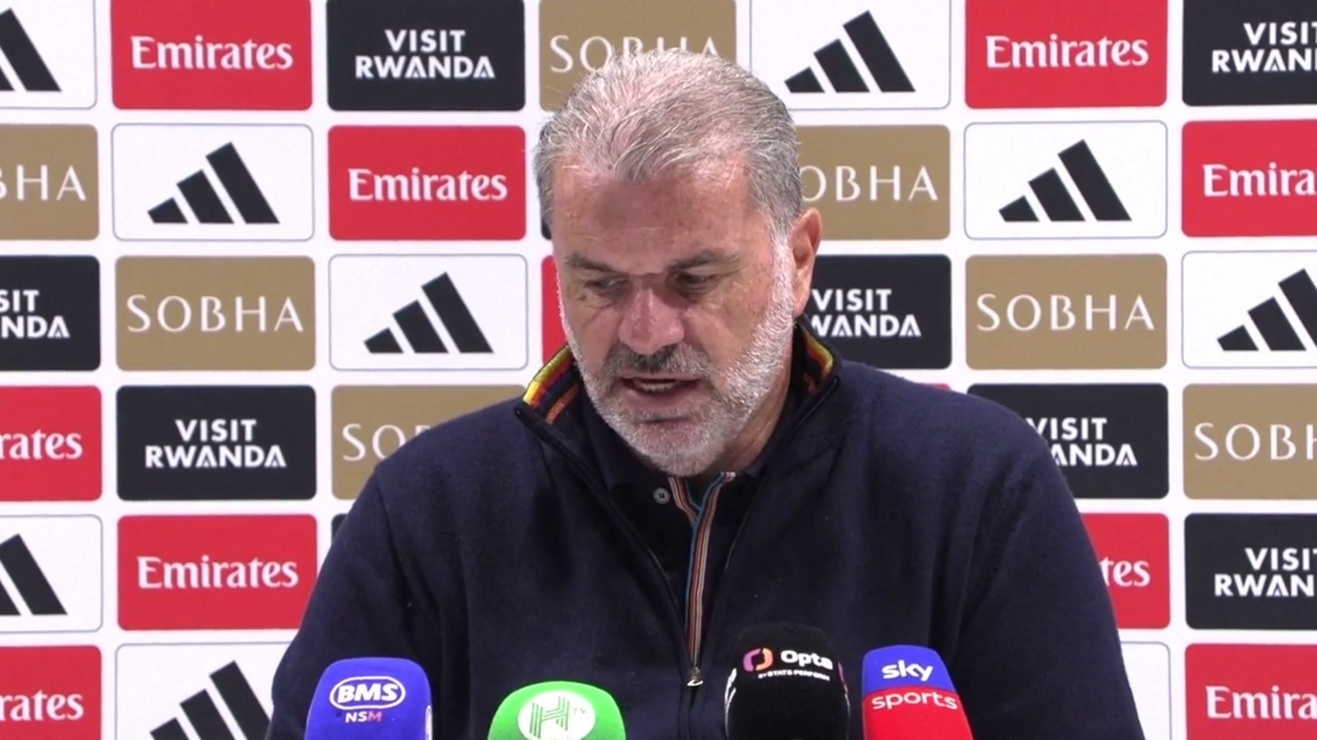 'Video thumbnail for Postecoglou accepts defeat at Arsenal after 'disruptive week' for Forest'