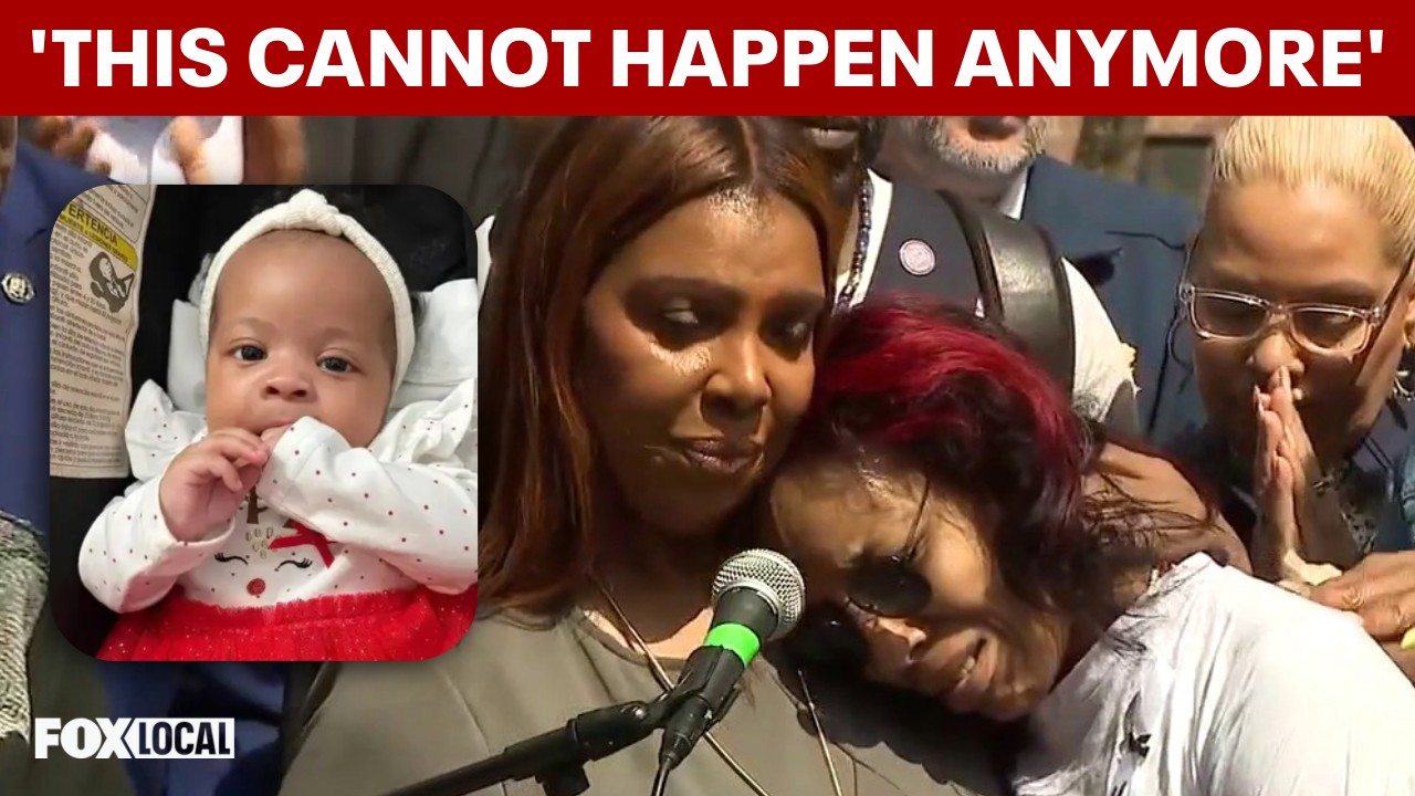 Video thumbnail for Family of 7-month-old Kaori Patterson-Moore mourns at vigil, says 'this cannot happen anymore'