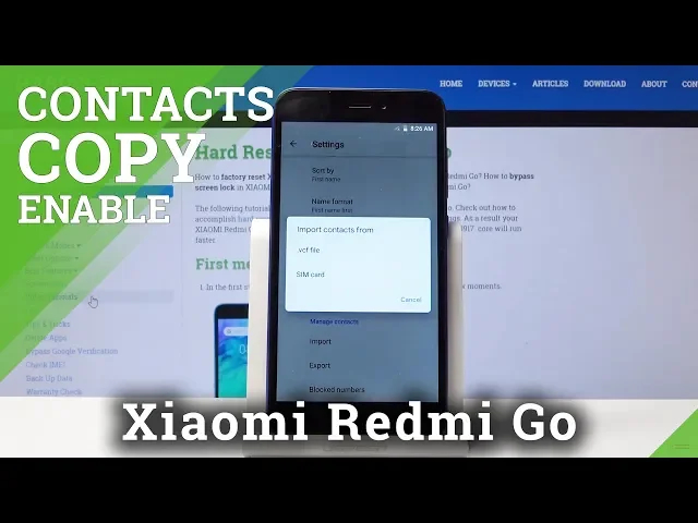 Video thumbnail for How to Transfer Contacts in XIAOMI Redmi Go - Copy Contacts