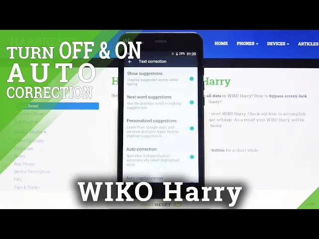 Video thumbnail for How to Enable / Disable Predictive Text in Wiko Harry – Auto-Correction
