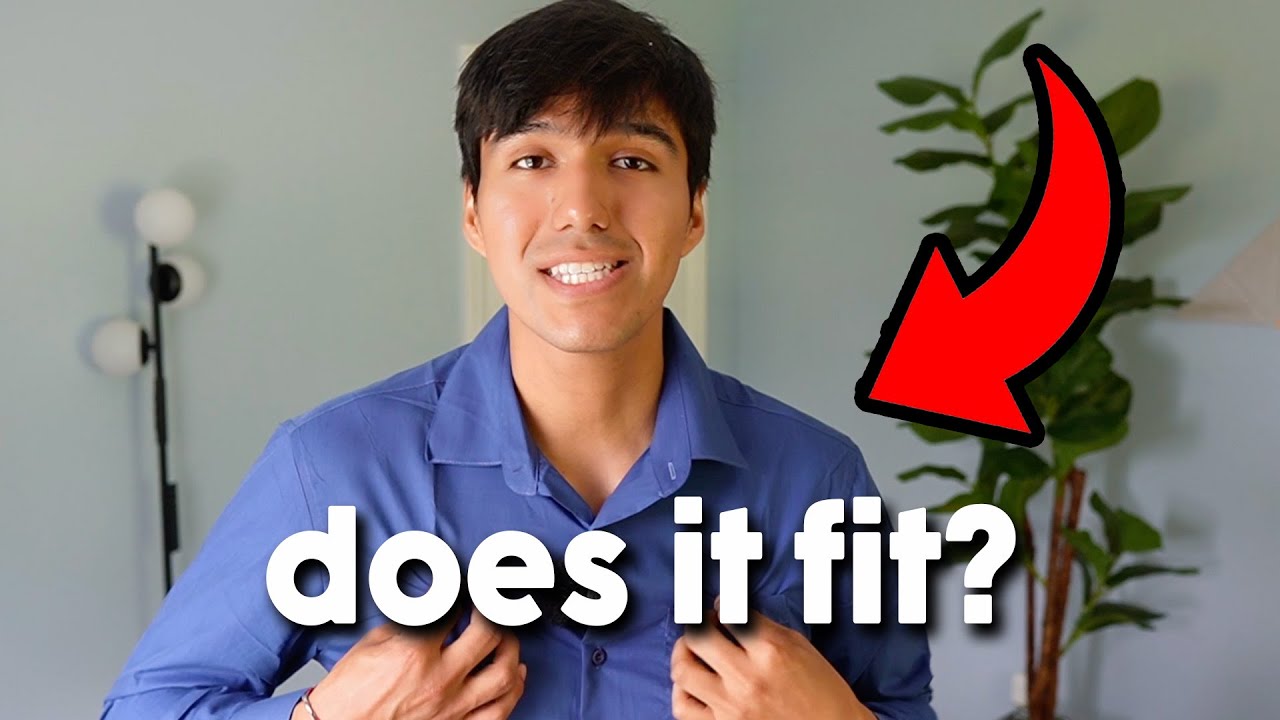 Video thumbnail for Coofandy Light Dress Shirt Fit Test