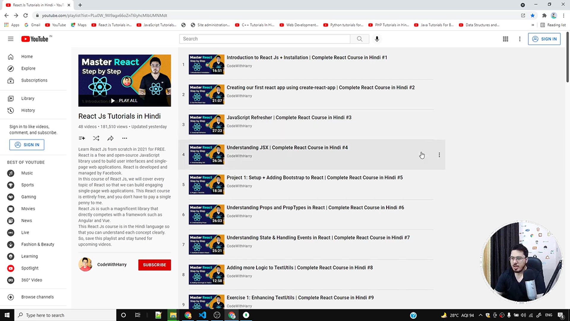 'Video thumbnail for Endpoint for deleting a Note _ Complete React Course in Hindi #54'