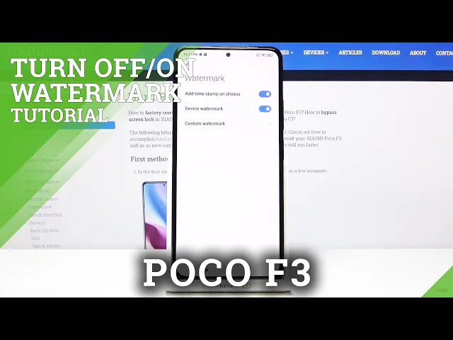 Video thumbnail for How to Turn On/Off Camera Watermark on XIAOMI POCO F3 – Add Watermark to Photos