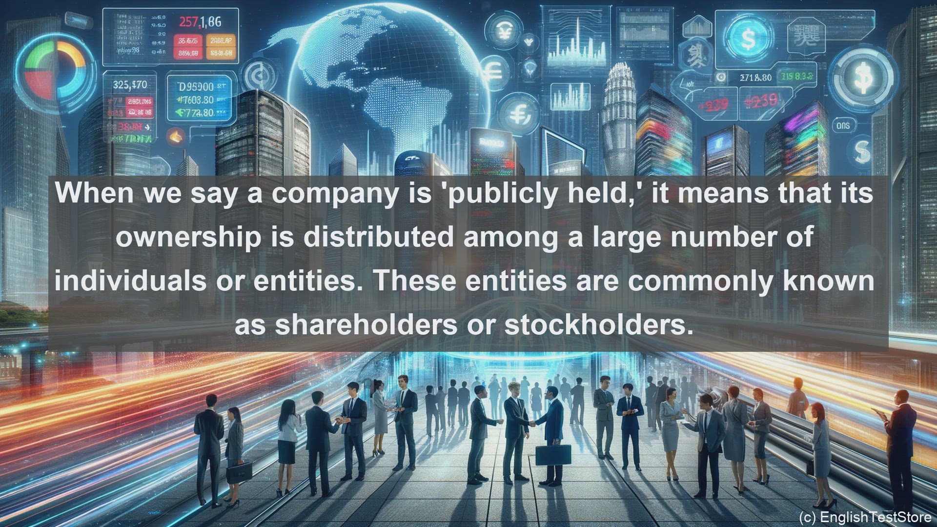 'Video thumbnail for Publicly held in economics and finance'