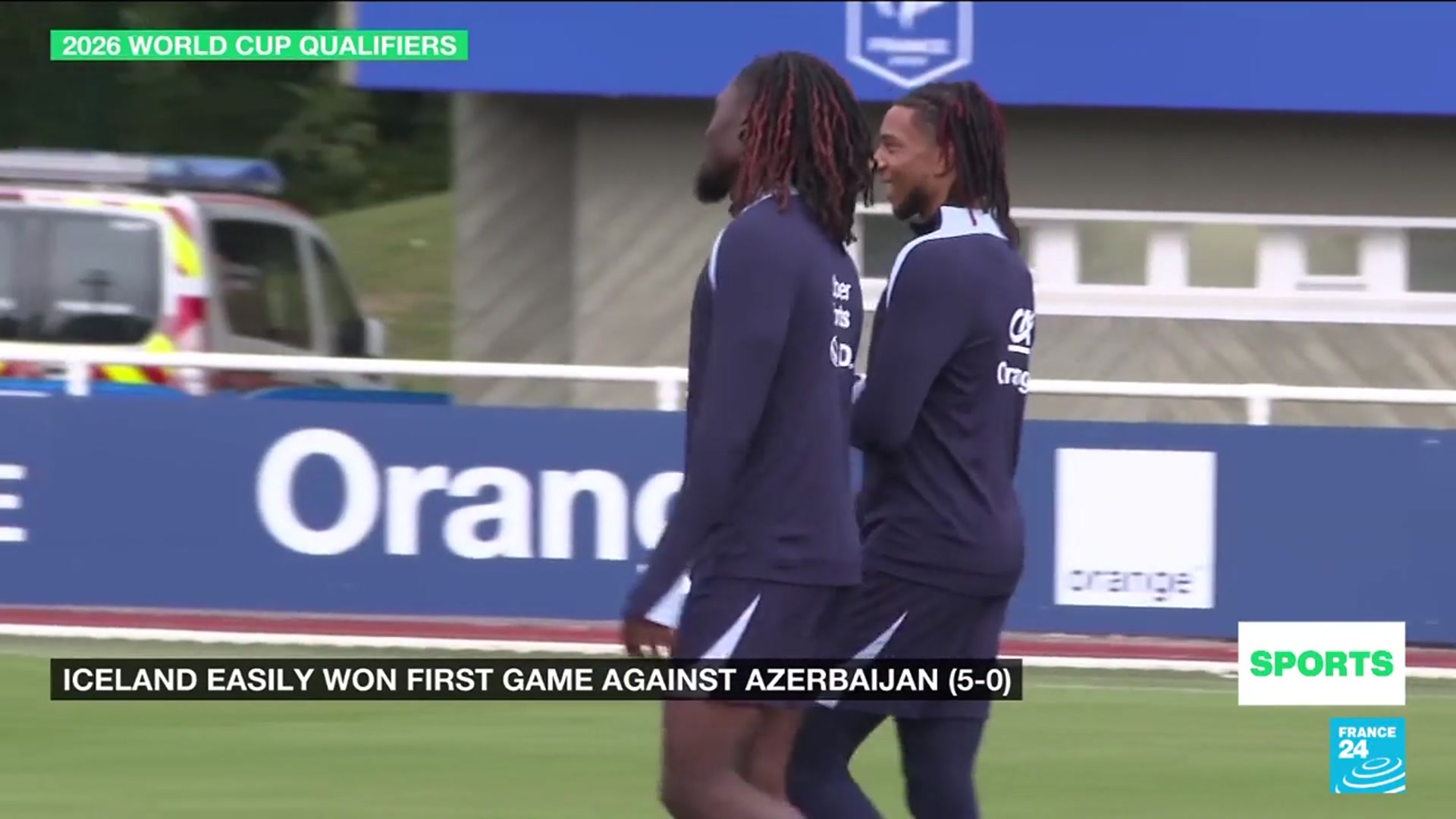 'Video thumbnail for SPORTS: France aim for win over Iceland in world cup qualifier despite injuries'