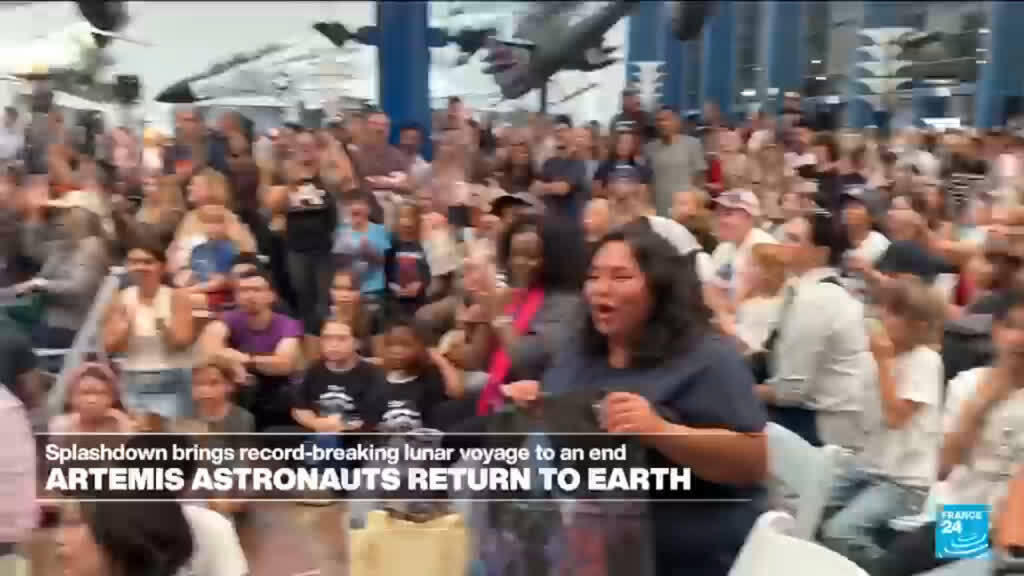 Video thumbnail for First lunar flyby in over 50 years hailed as perfect mission