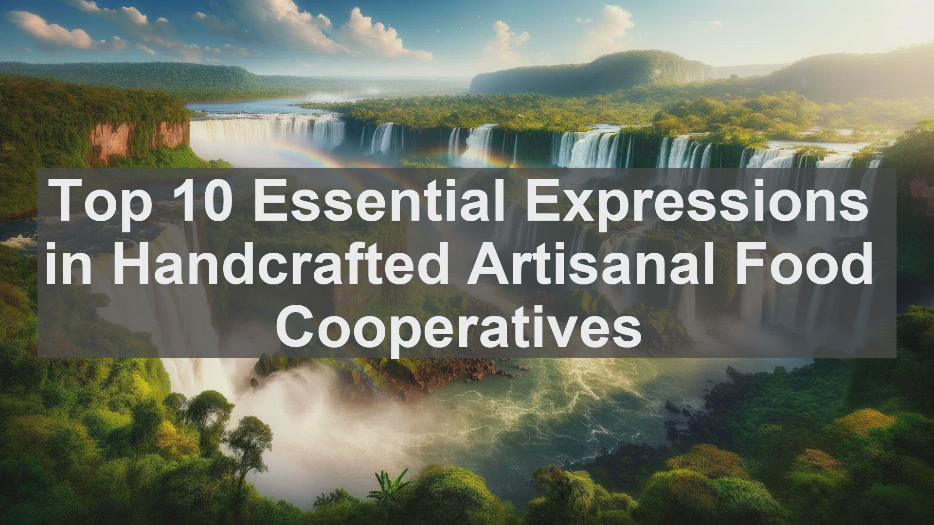 'Video thumbnail for Top 10 Essential Expressions in Handcrafted Artisanal Food Cooperatives'