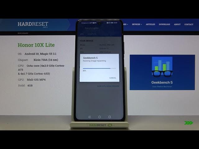 Video thumbnail for Honor 10X Lite - Geekbench 5 CPU BENCHMARK