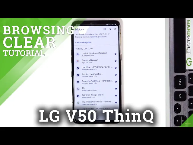 Video thumbnail for How to Clear Browsing Data in LG V50 ThinQ – Remove Browser History
