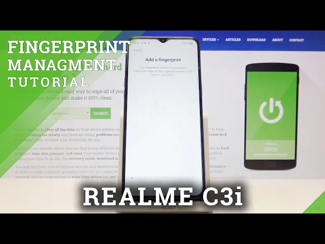 Video thumbnail for How to Add Fingerprint to REALME C3i – Set Up Lock Screen
