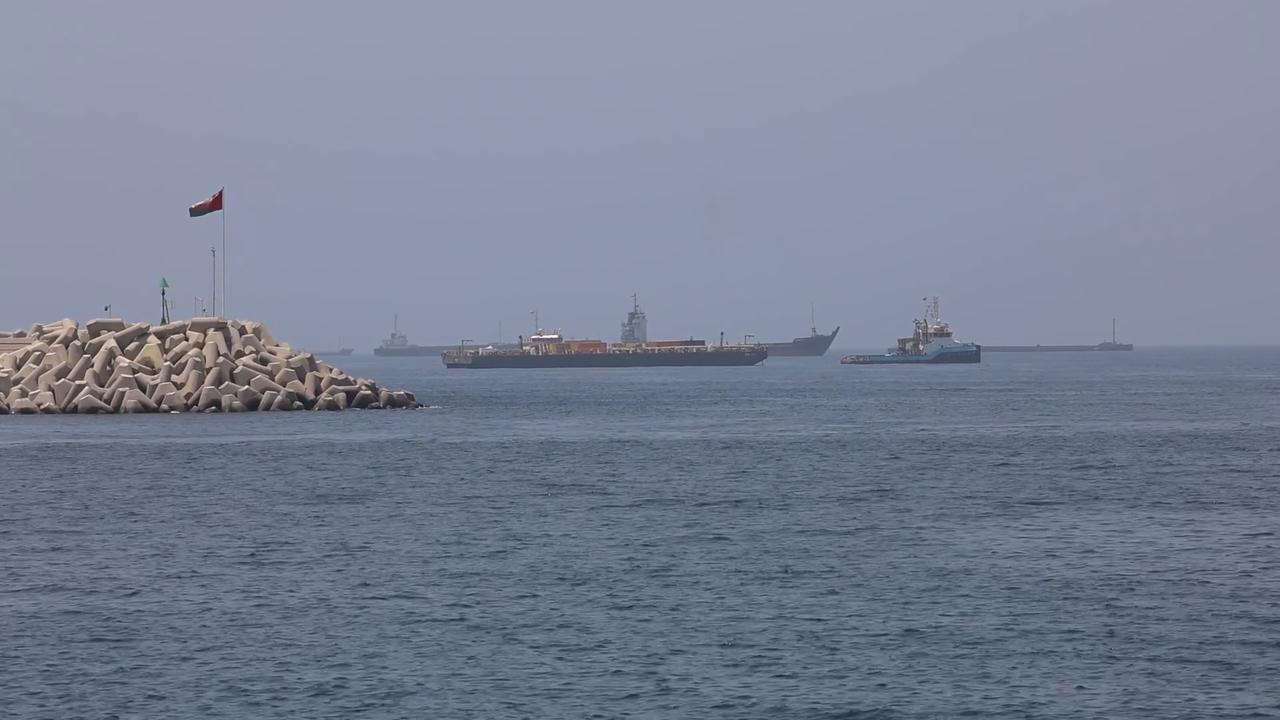 Video thumbnail for Oman: Hormuz traffic nearly halts as renewed US-Iran strikes rattle energy shipping.