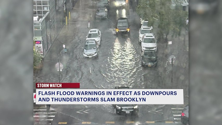 Video thumbnail for Severe thunderstorms flood streets, businesses across New York City