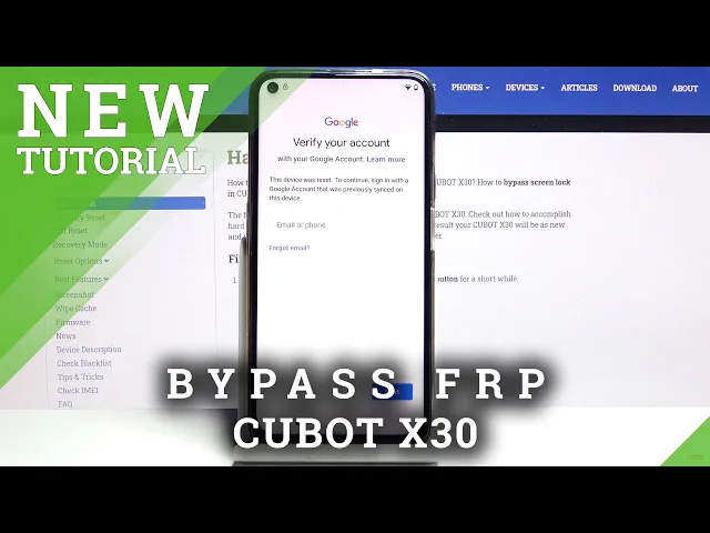 Video thumbnail for How to Bypass Google Verification in CUBOT X30 – Skip Factory Reset Protection