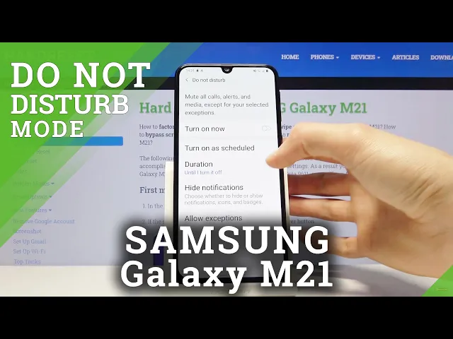 Video thumbnail for How to Turn On Do Not Distub Mode in SAMSUNG Galaxy M21 – Enable Silent Mode