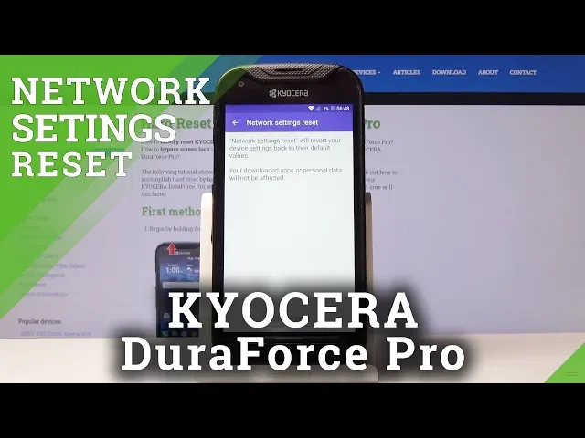Video thumbnail for How to Reset All Network Settings on KYOCERA DuraForce Pro - Set Defaults