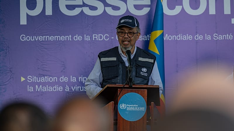 Video thumbnail for WHO chief is confident Ebola outbreak in DR Congo can be stopped