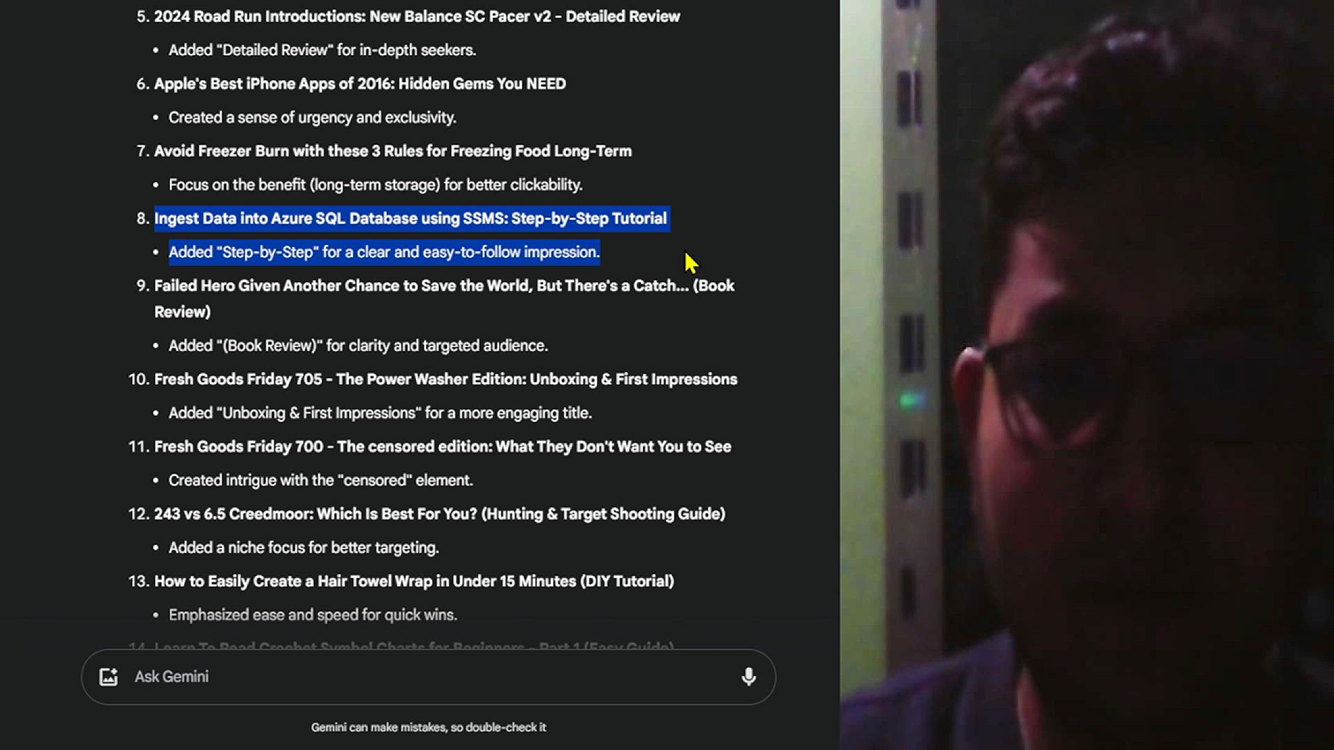 Video thumbnail for Ingest Data into Azure SQL Database using SSMS Step-by-Step Tutorial Added Step-by-Step for a clear and easy-to-follow impression.