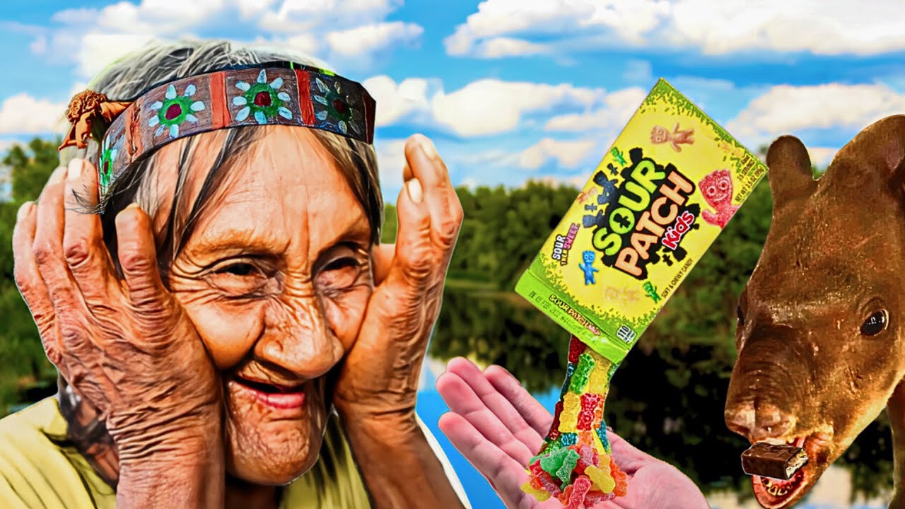 Video thumbnail for Uncontacted Amazon Jungle Tribe Tries American Candy!!