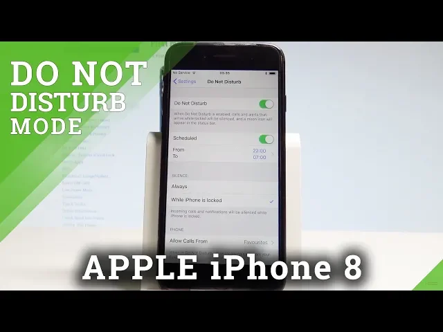 Video thumbnail for How to Enable Do Not Disturb on iPhone 8 - Mute & Sound Settings |HardReset.Info