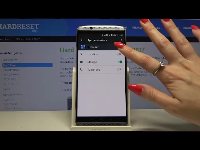 Video thumbnail for How to Manage Apps Permissions on ZTE Axon 7 2017 – Find App Settings